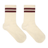 Socks Stripes Cotton, White
