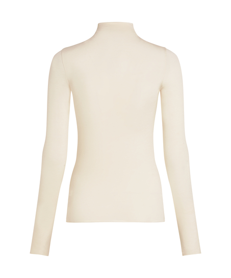 super soft Turtleneck Shirt with Cashmere, White