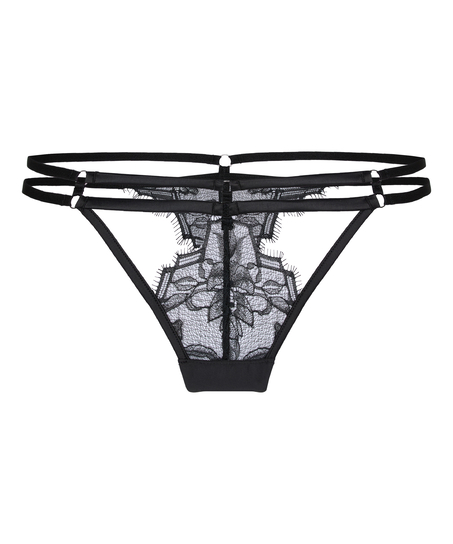 Highleg Thong Bea, Black