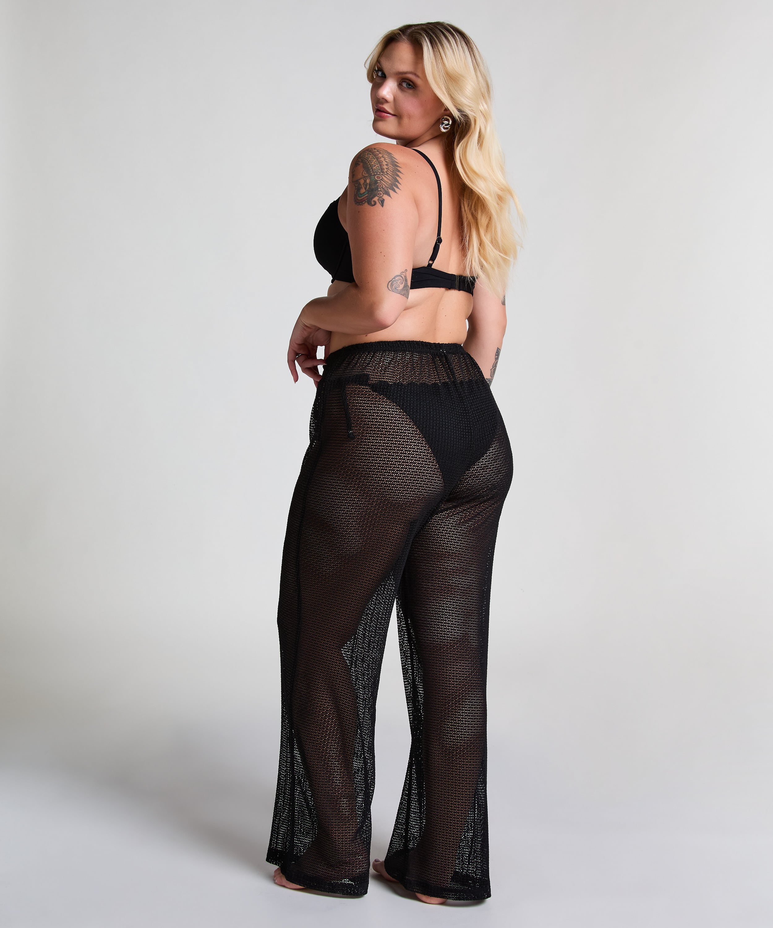 Beach Knit Pant, Black, main