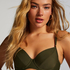 Luxe Bikini Top, Green