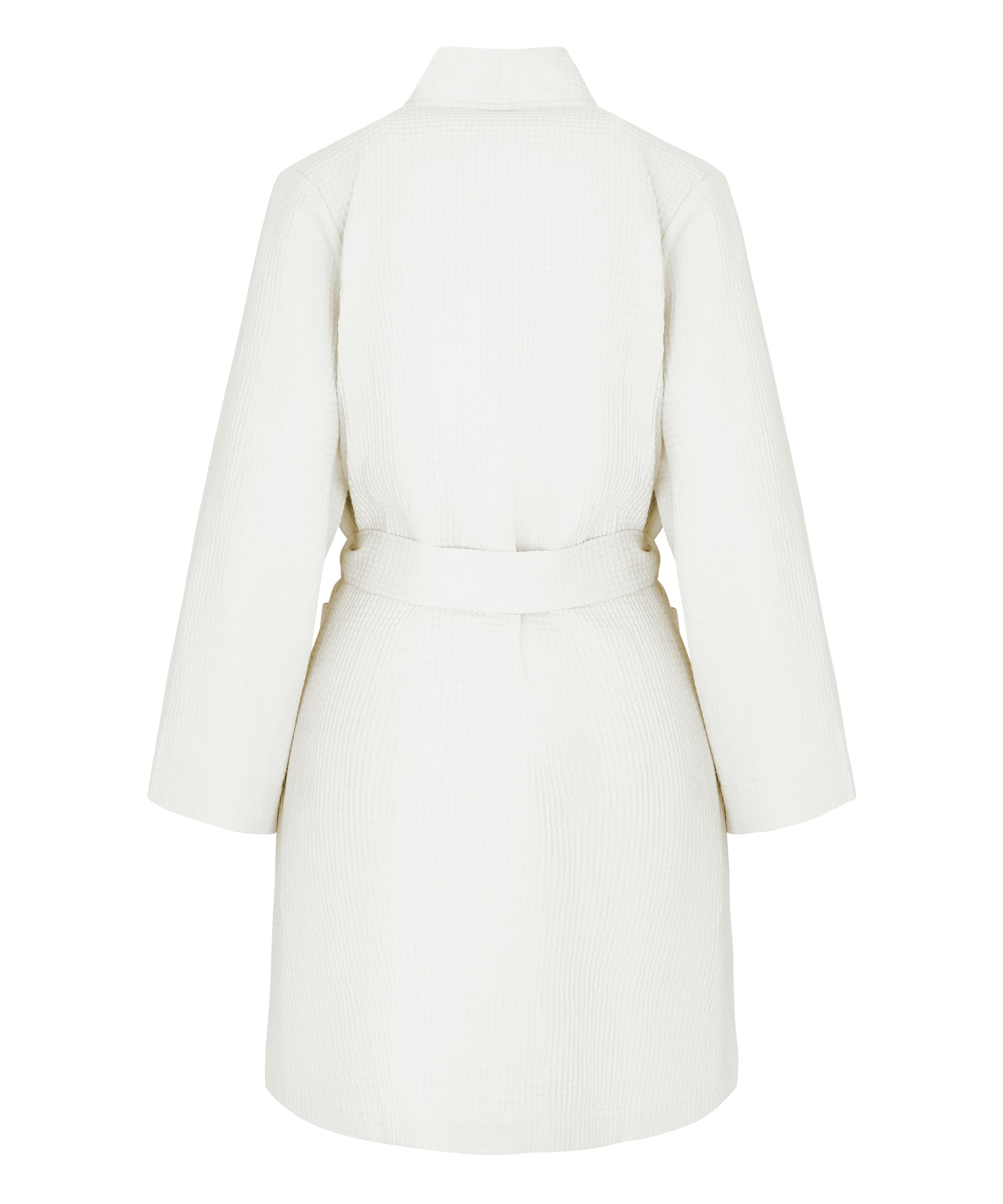 Waffle Bathrobe, White, main