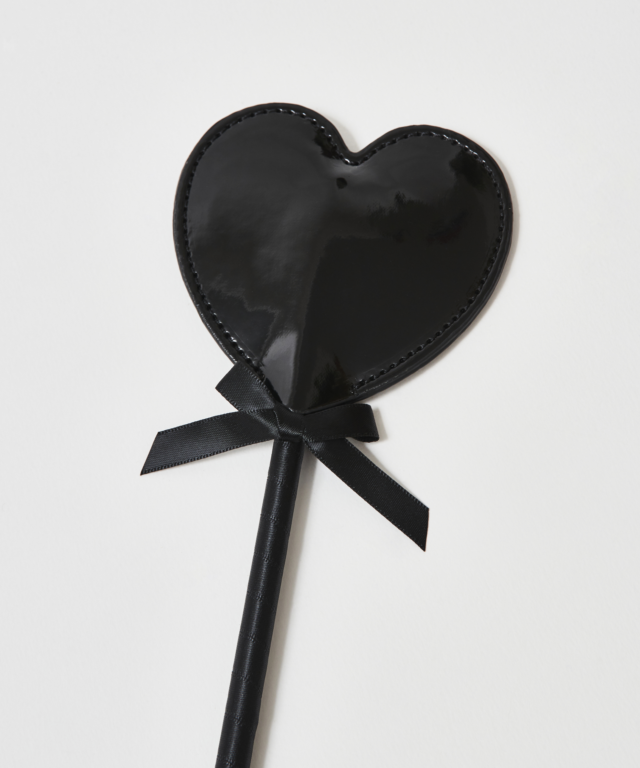 Leather-look private whip, Black, main