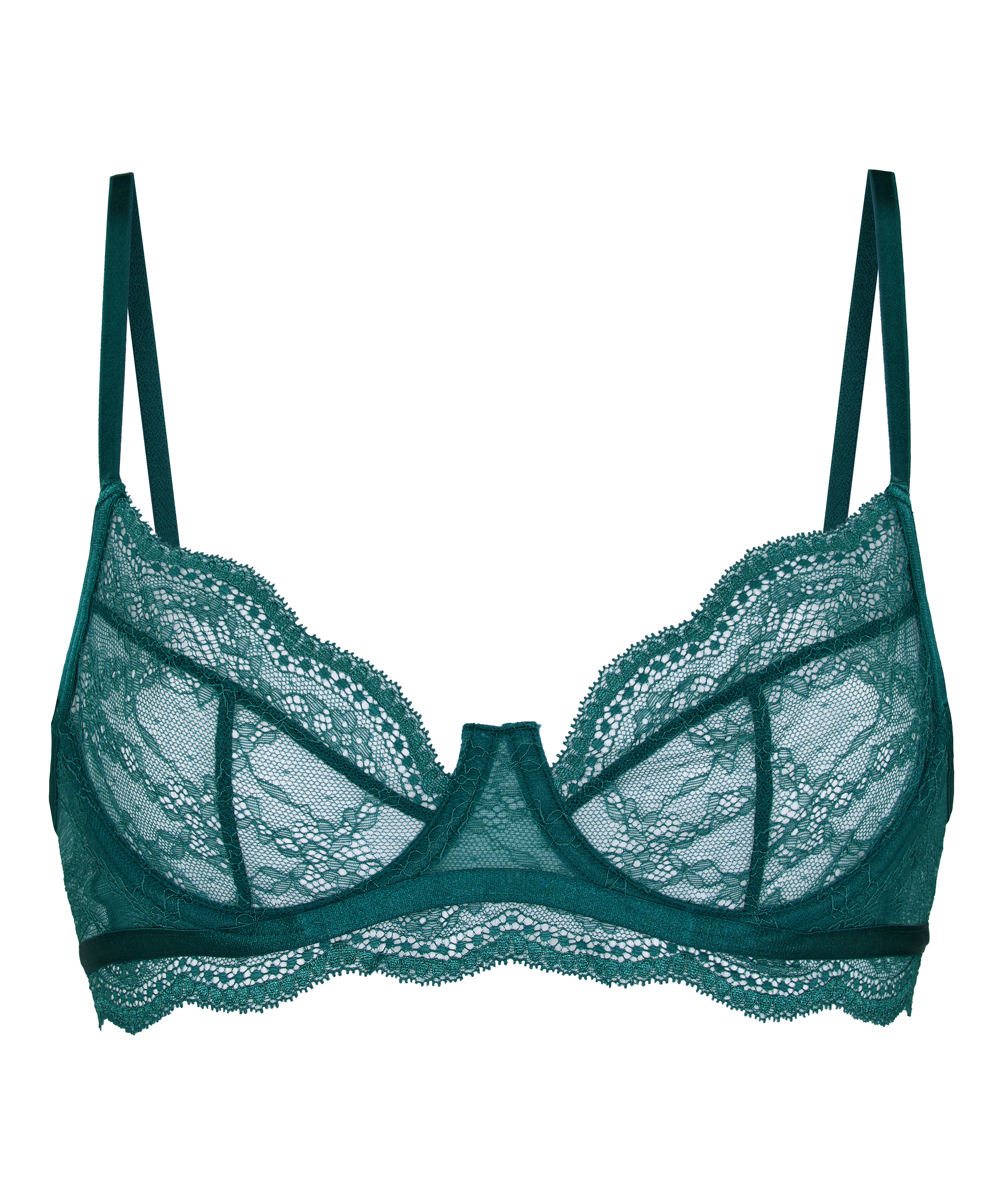 Isabelle Non-Padded Underwired Bra, Green, main