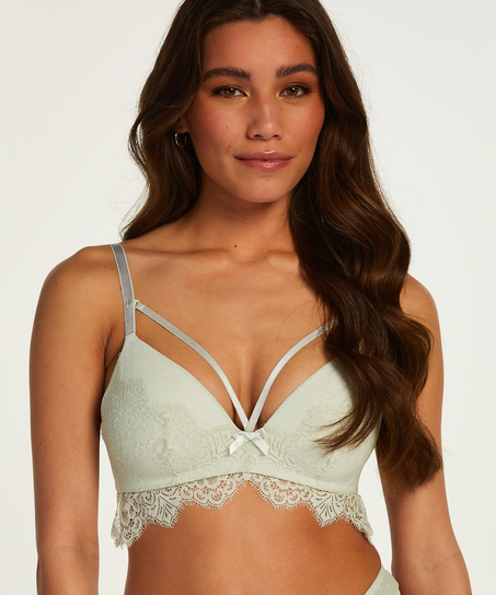 Marilee Padded Longline Non-Underwired Bra, Green