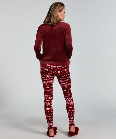 Pyjamaset with Bag, Red