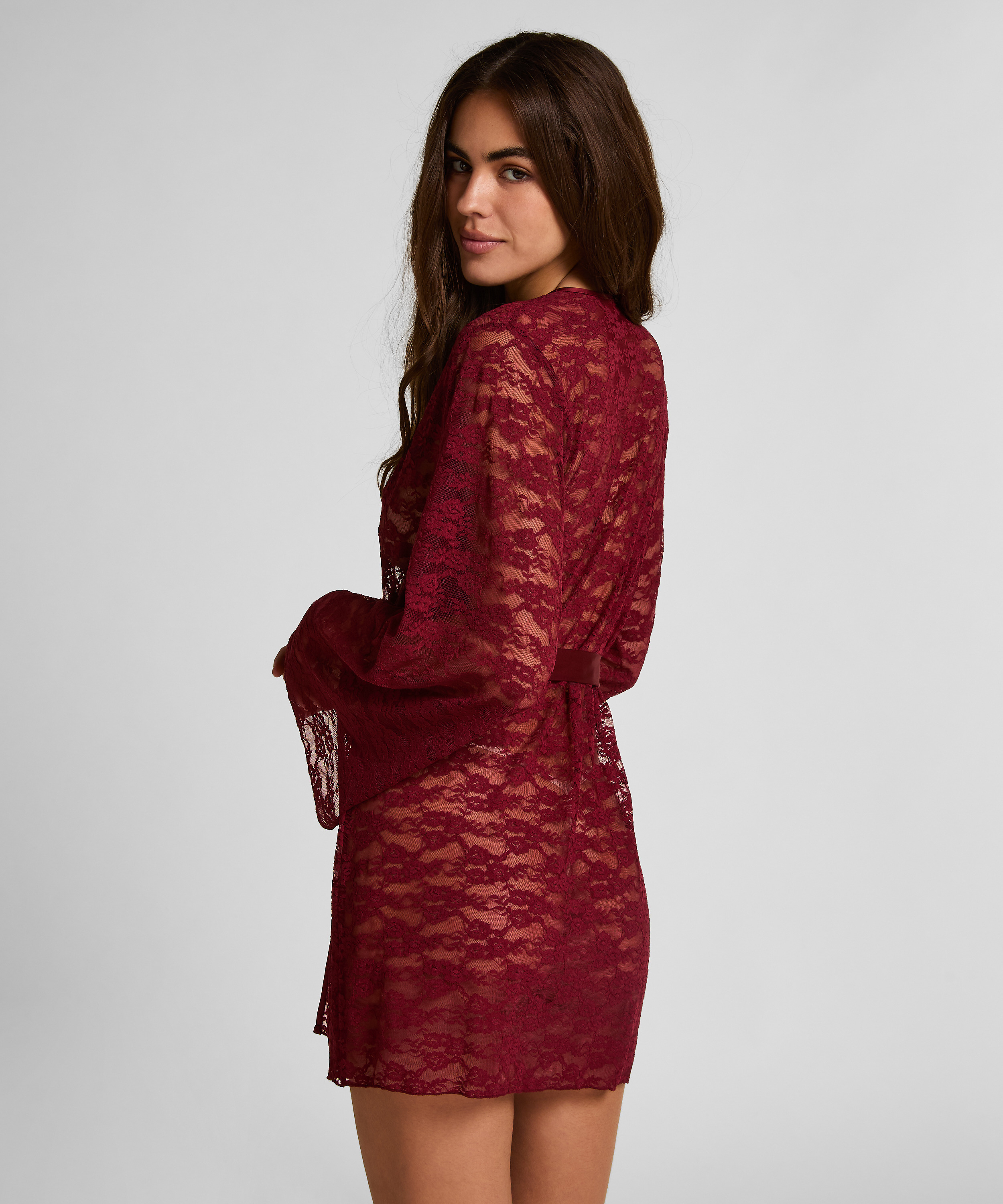 Kimono Allover Lace, Red, main