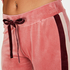 Velvet Jogging Pants, Pink