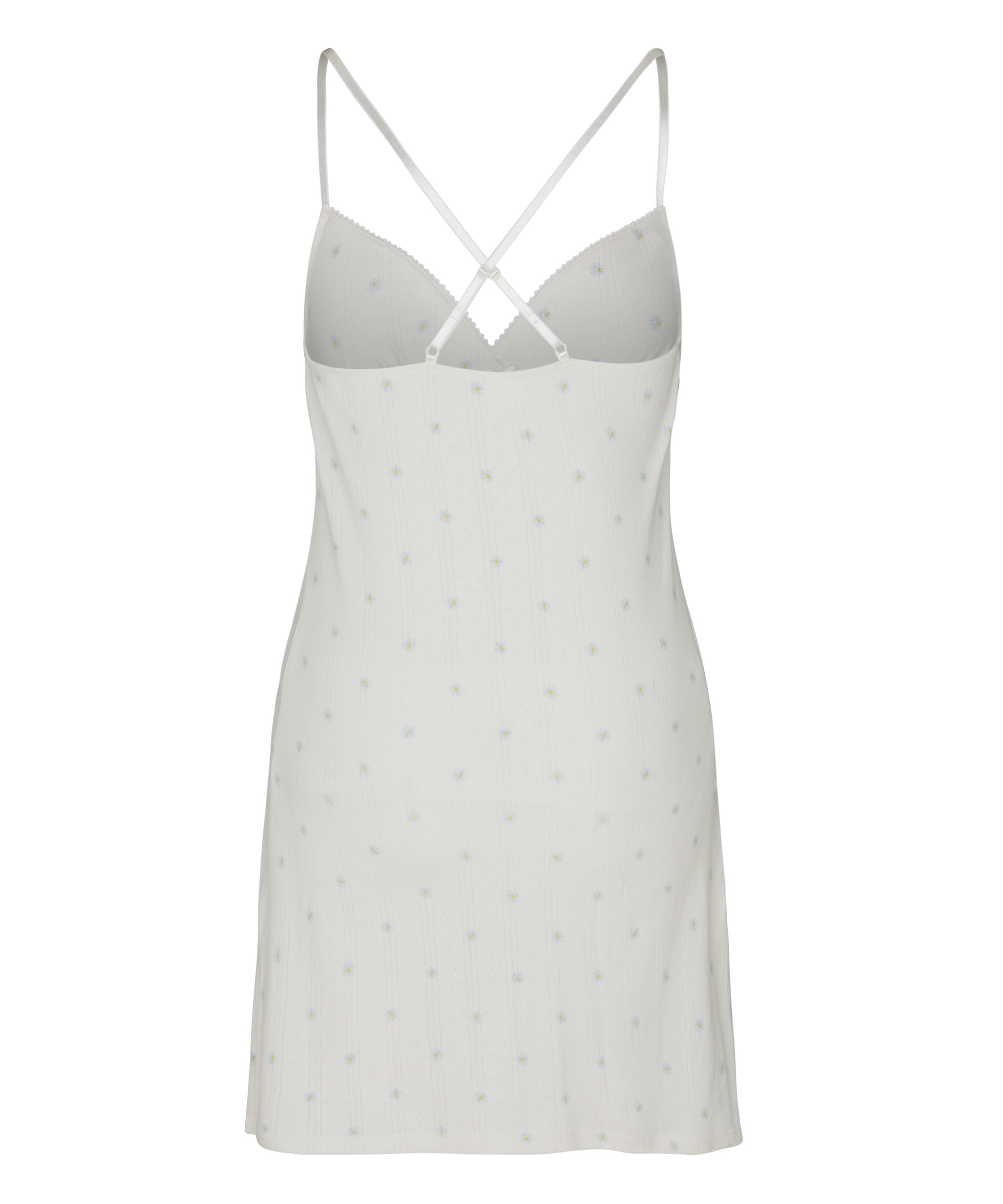 Pointelle Slipdress, White, main
