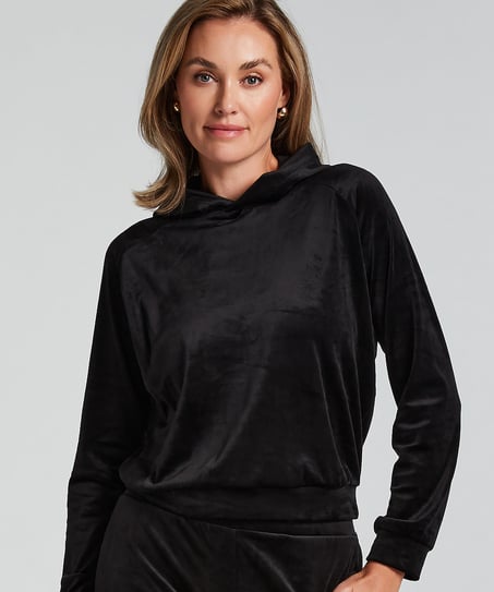 Velours top, Black