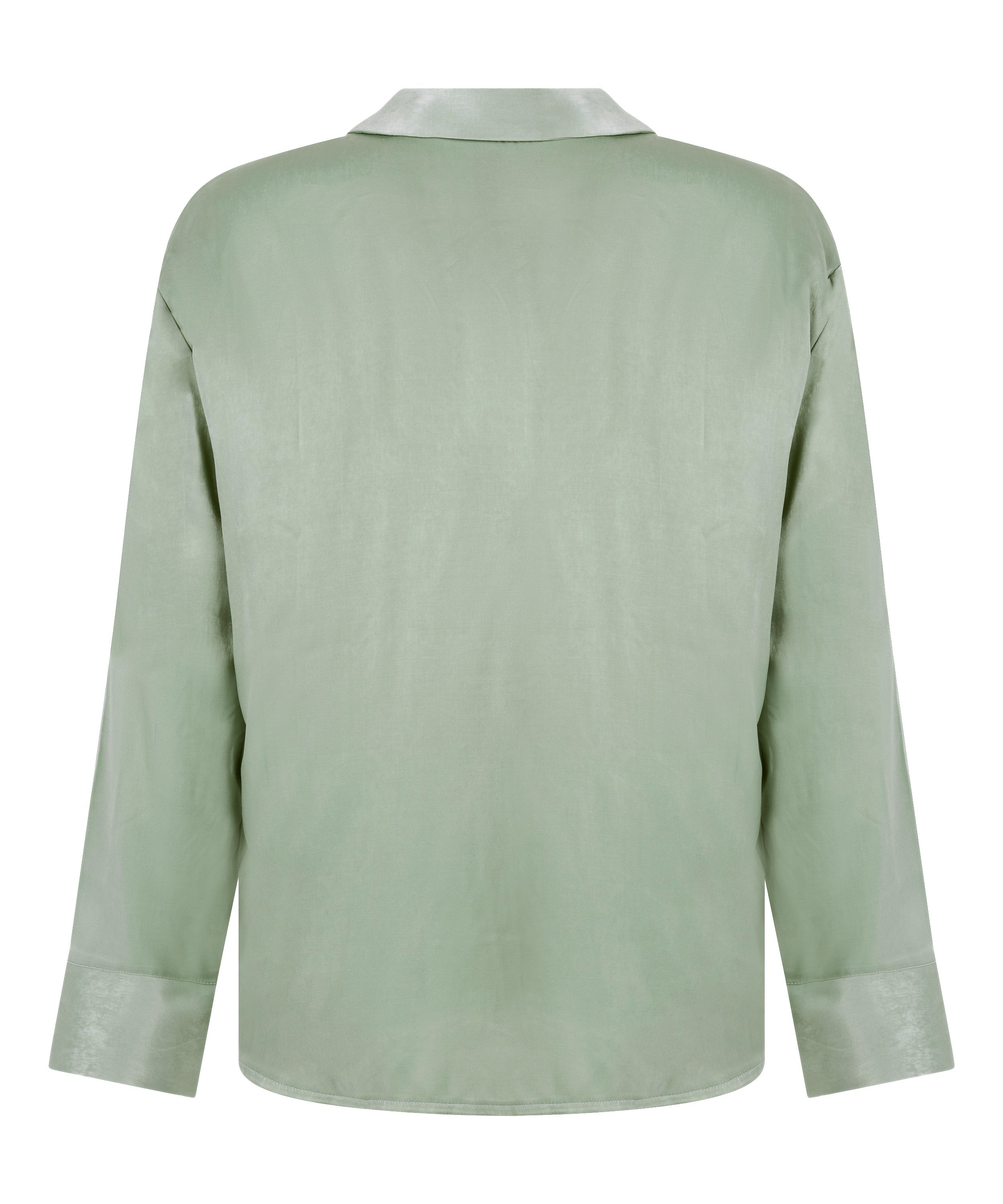 Ayla Satin Long-Sleeved Jacket, Green, main