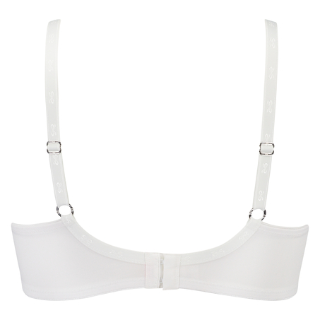 Non-Padded Underwired Minimizer Bra, White