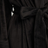 Velours short bathrobe, Black