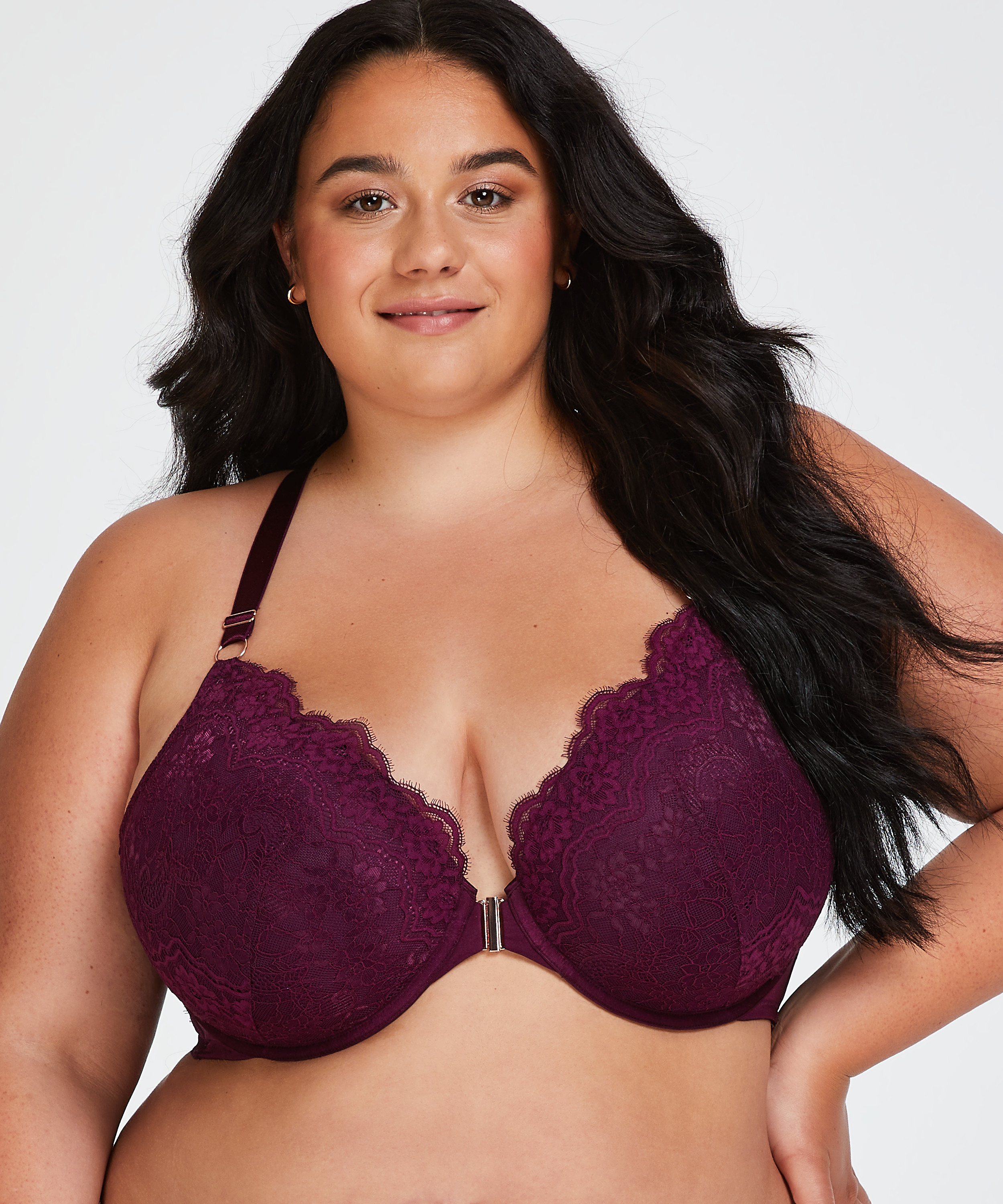 Melissa Padded Underwired Bra, Purple, main