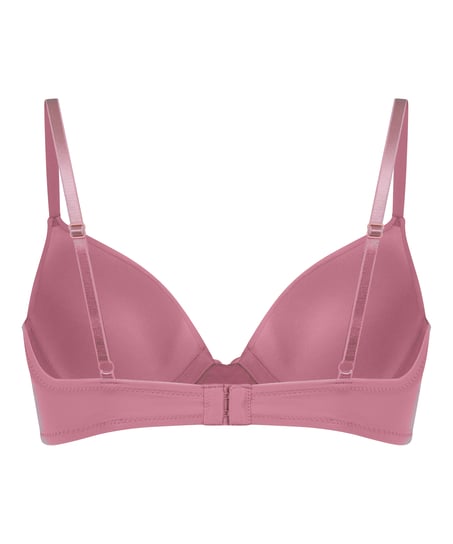 Plunge Padded Underwired Bra, Pink