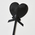 Leather-look private whip, Black