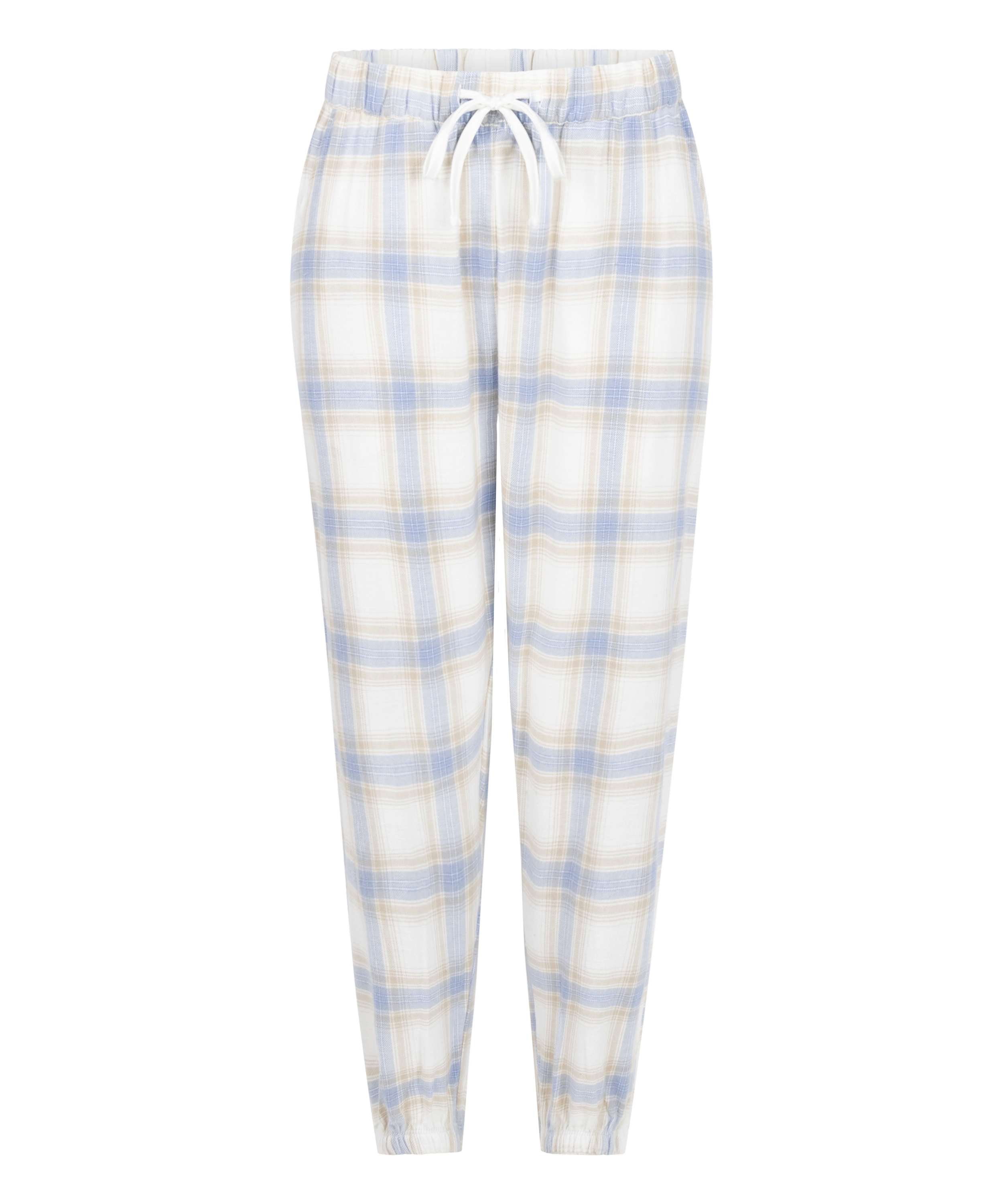 Flannel Pyjama Pants, Blue, main