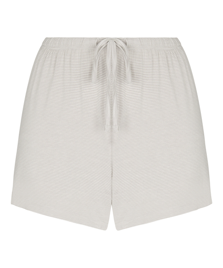 Pyjama Short Striped Jersey, Gray