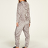 Flannel Fleece Onesie, Gray