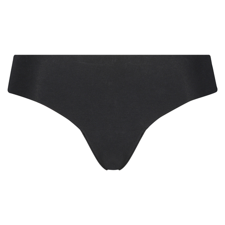 Invisible cotton thong, Black