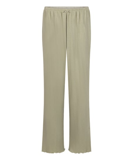 Pyjama Pant Loose Pointelle, Green