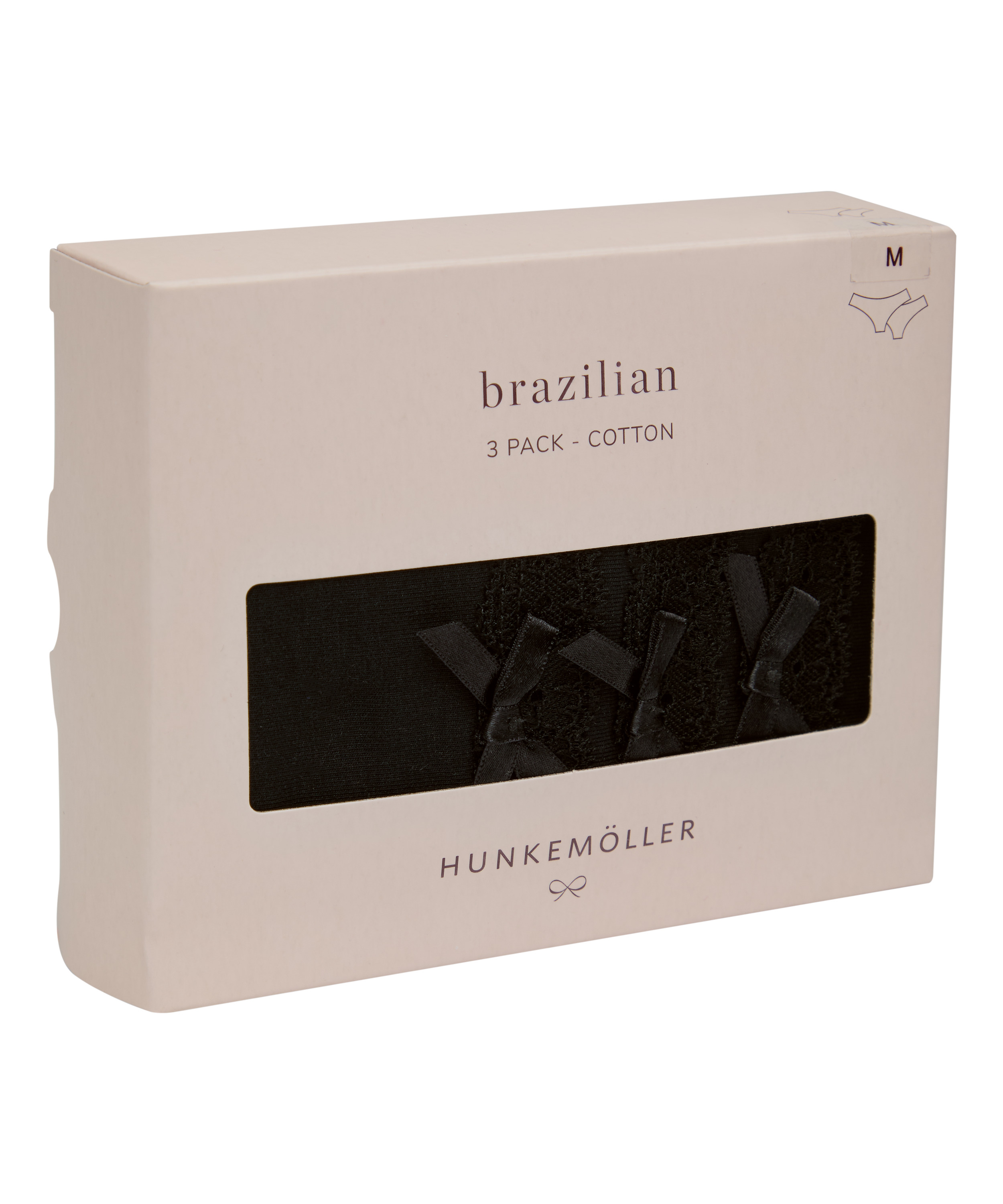 Multipack Cotton Brazilian, Black, main