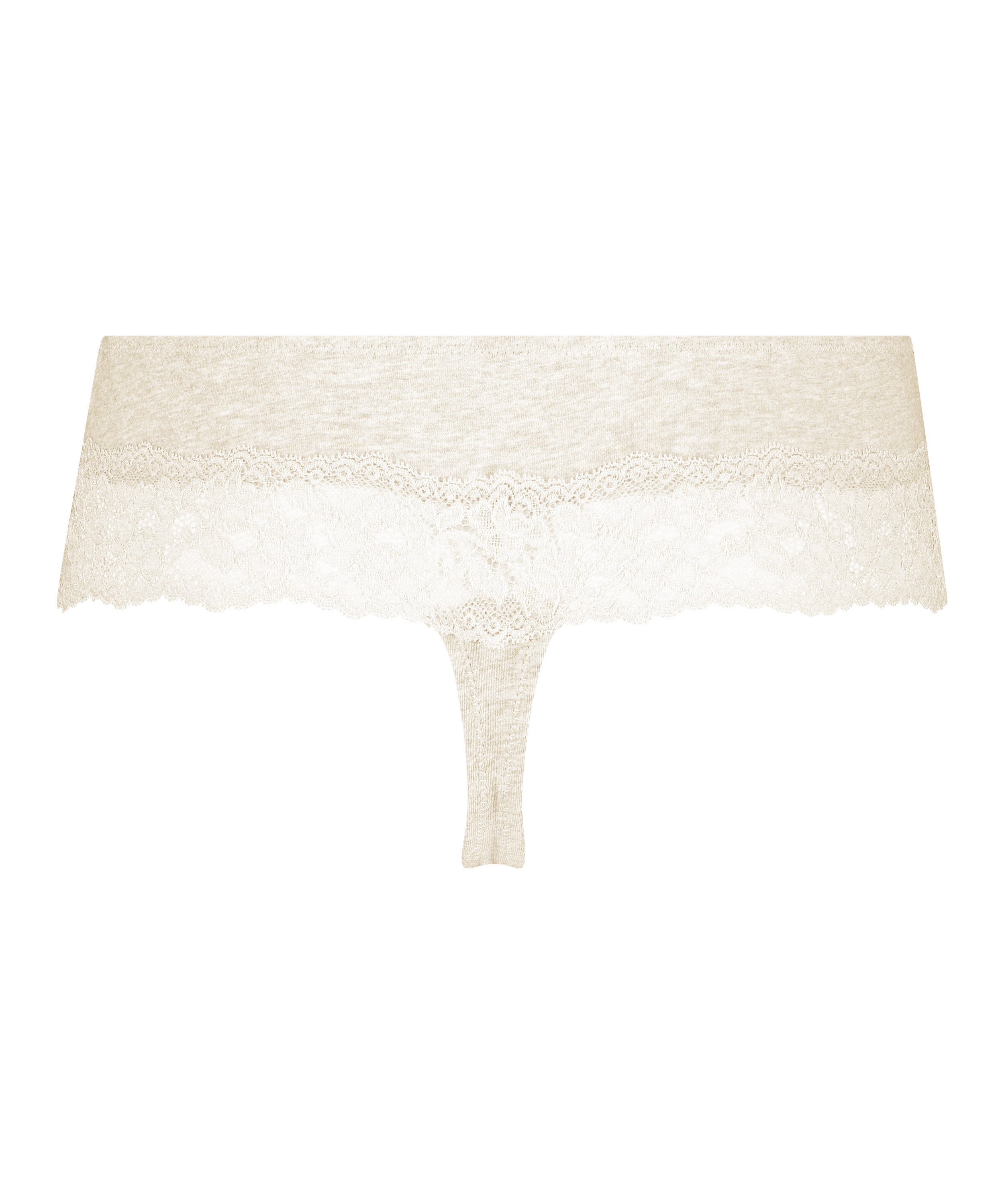 Cotton boxer thong, Beige, main