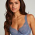 Daisy Non-Padded Underwired Bra, Blue