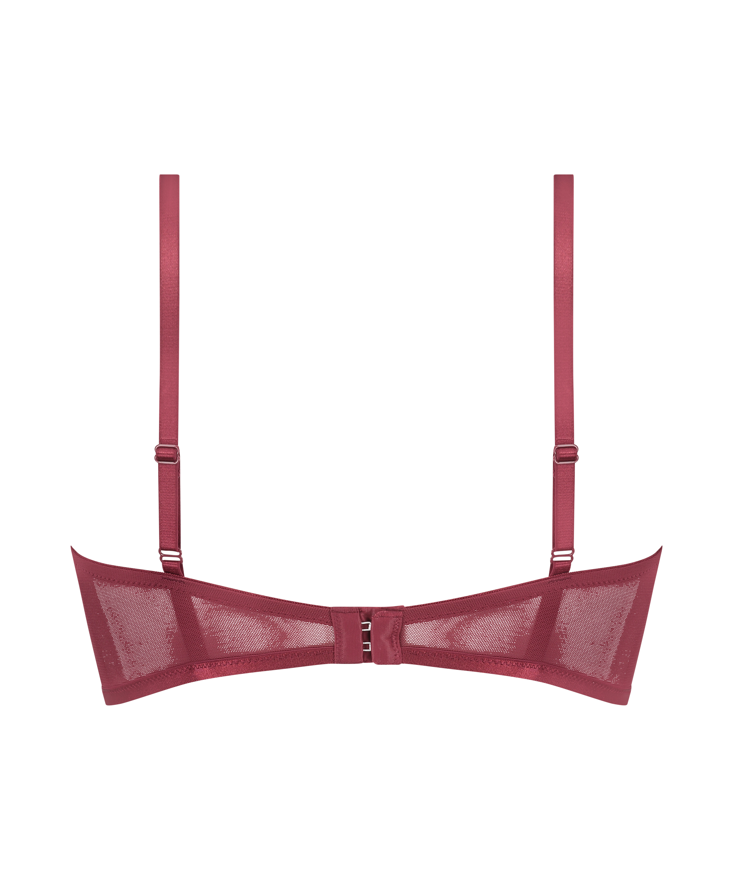 LouLou Padded Longline Underwired Bra, Red, main