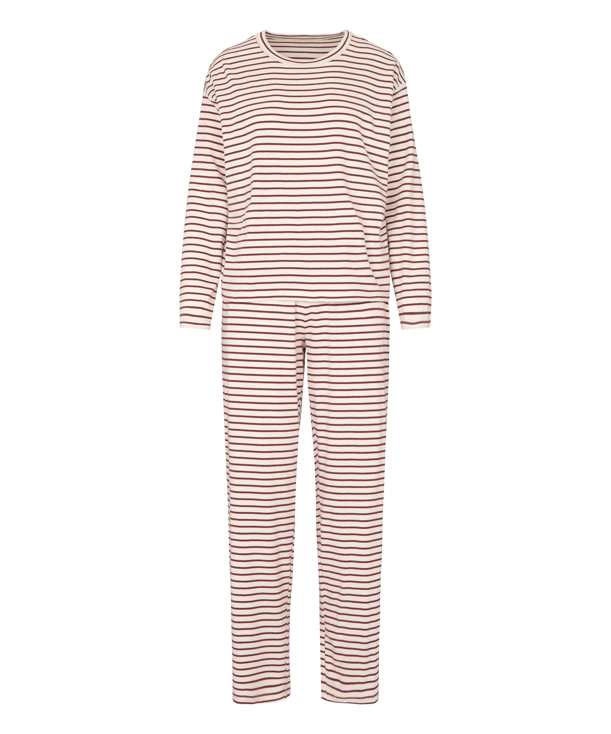 Striped Pyjama Long Sleeves, Red, main