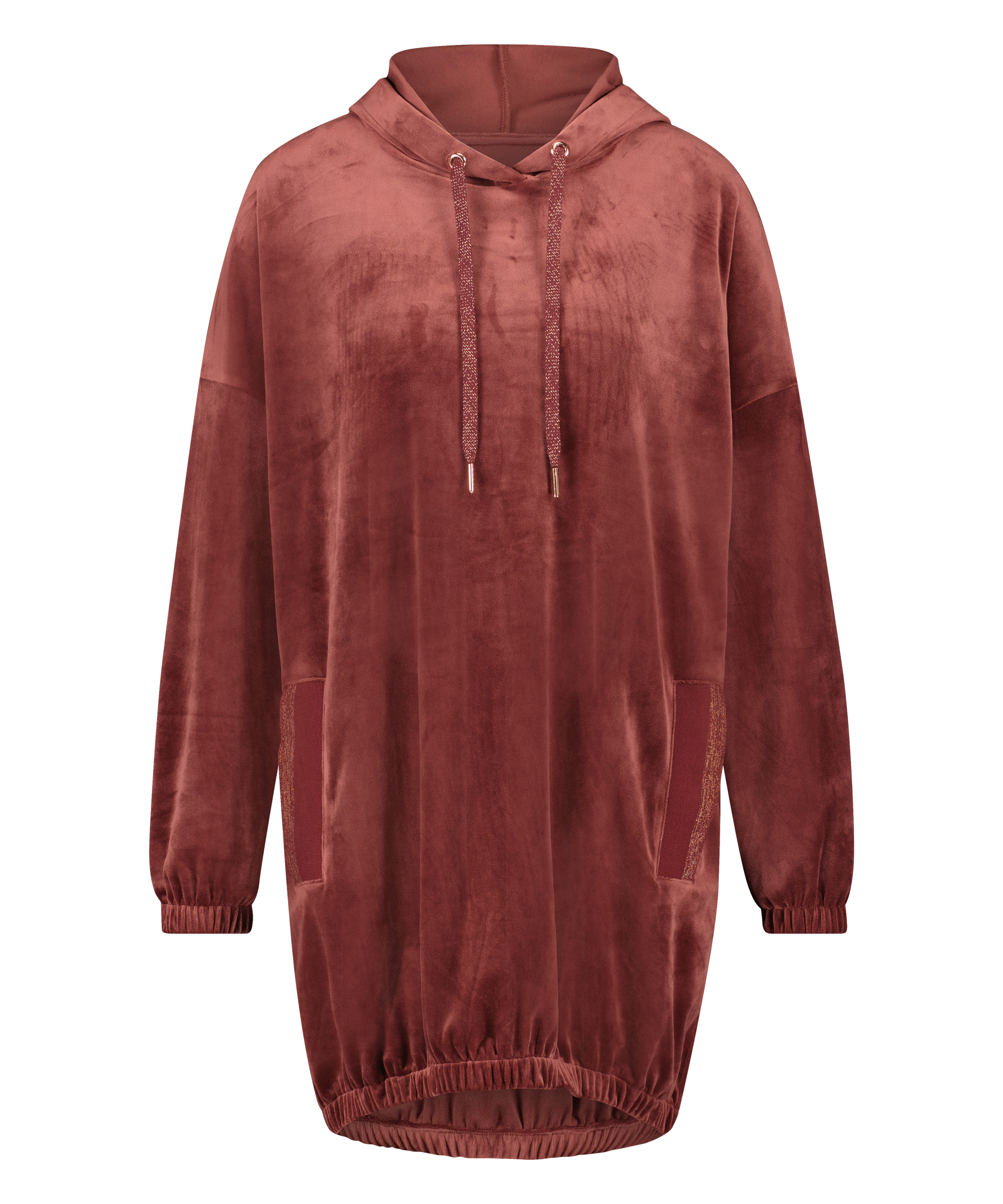 Velvet dress, Brown, main
