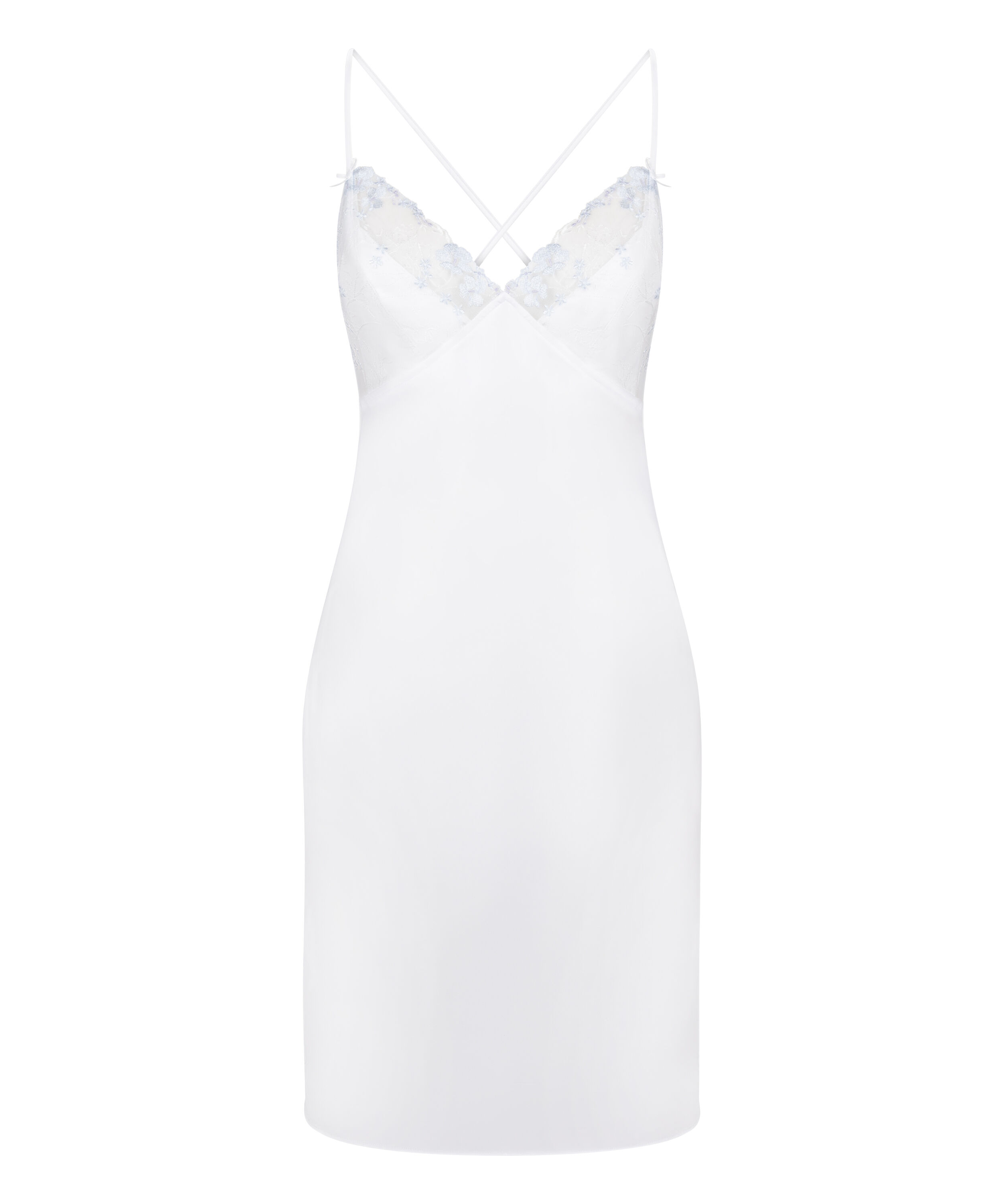 Peonie Slipdress Satin, White