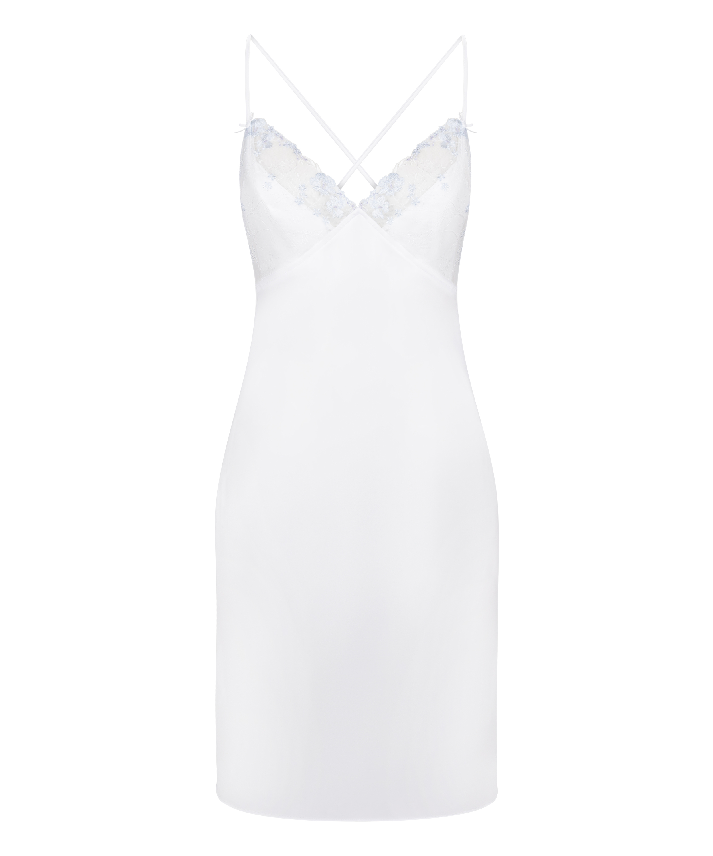 Peonie Slipdress Satin, White, main