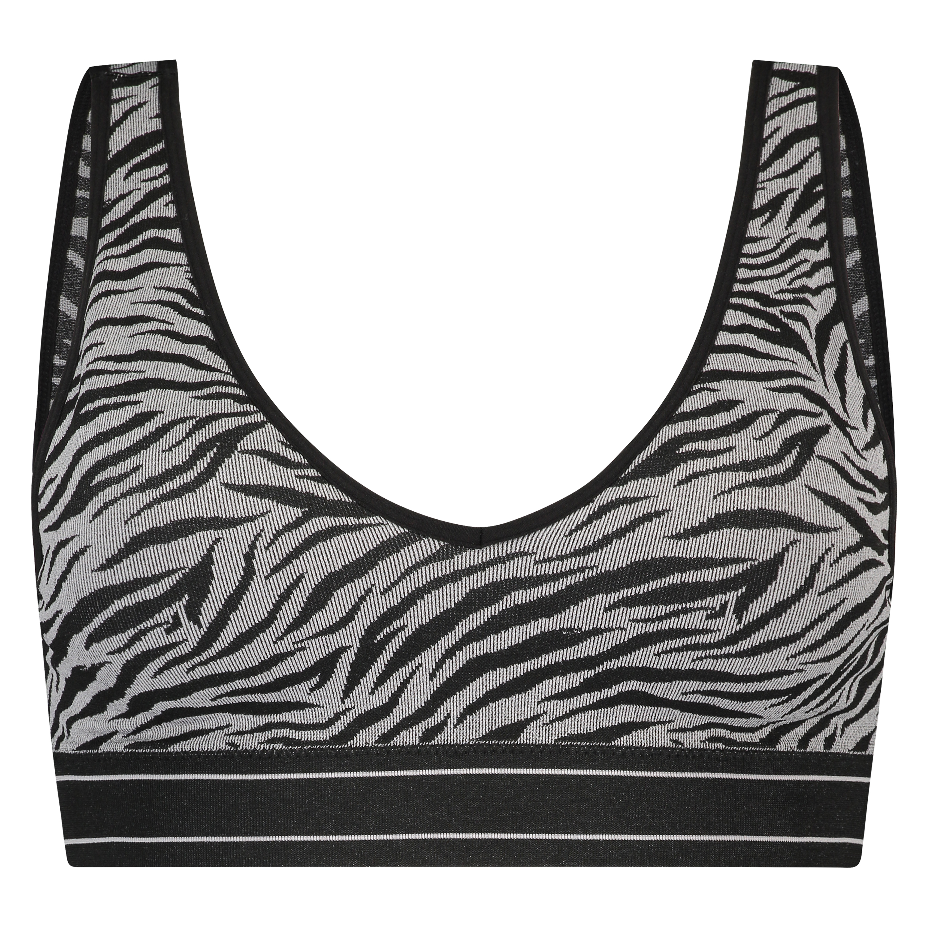 Eliza seamless bralette, Gray, main