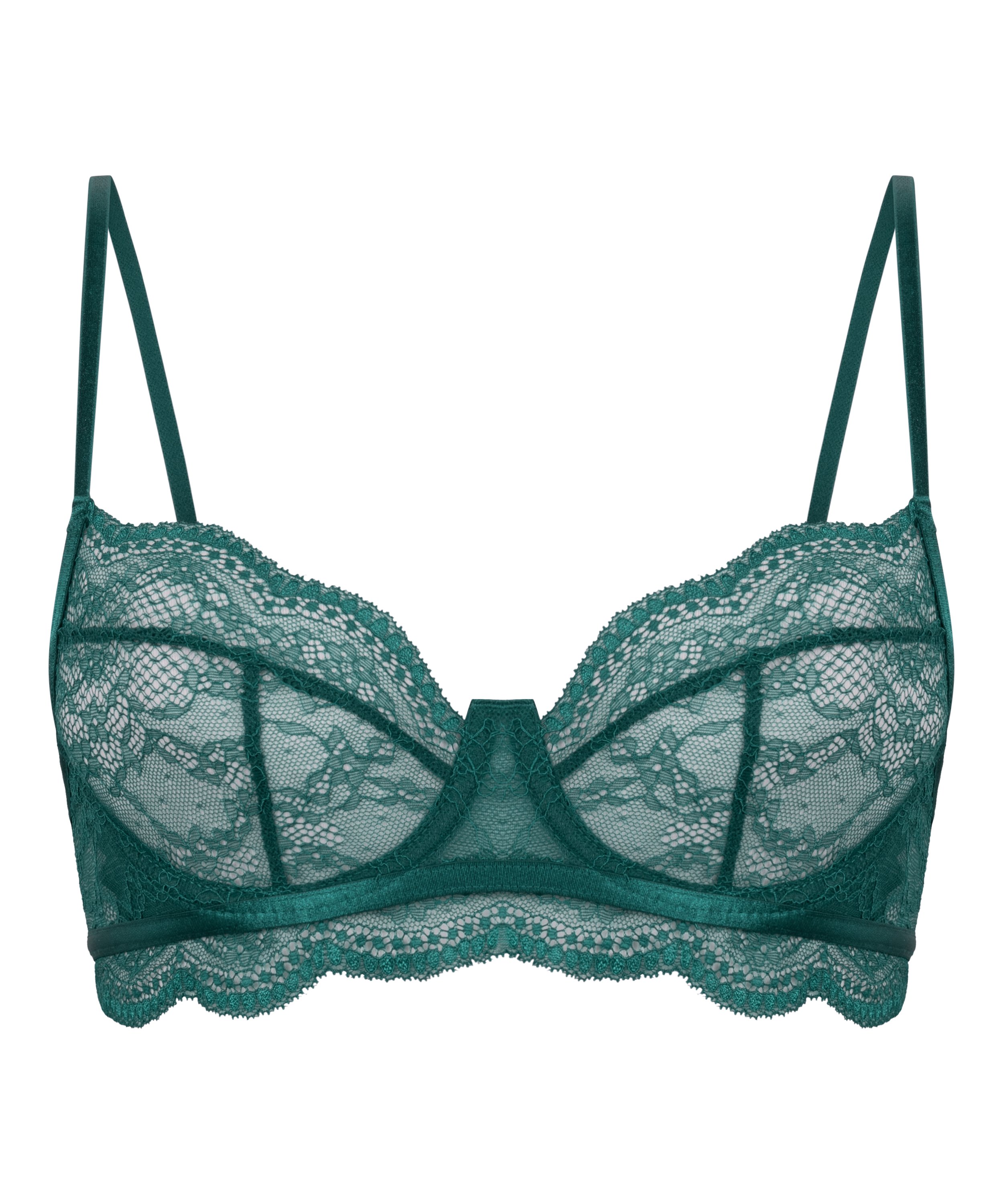 Isabelle Non-Padded Underwired Bra, Green, main