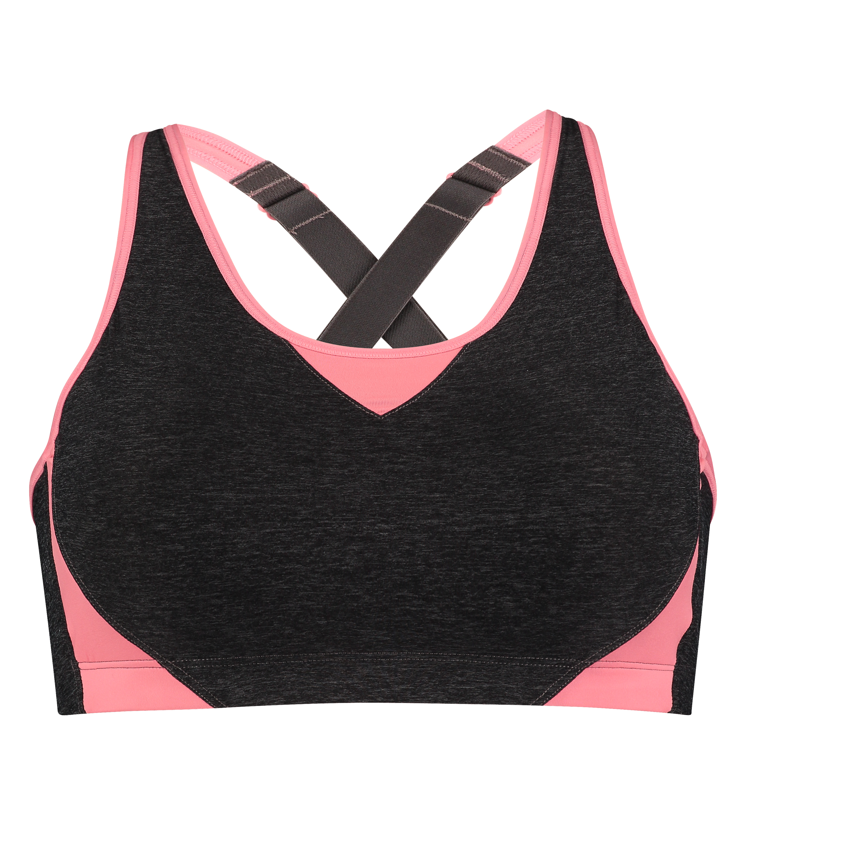 The Athlete sports bra Level 2, Gray, main