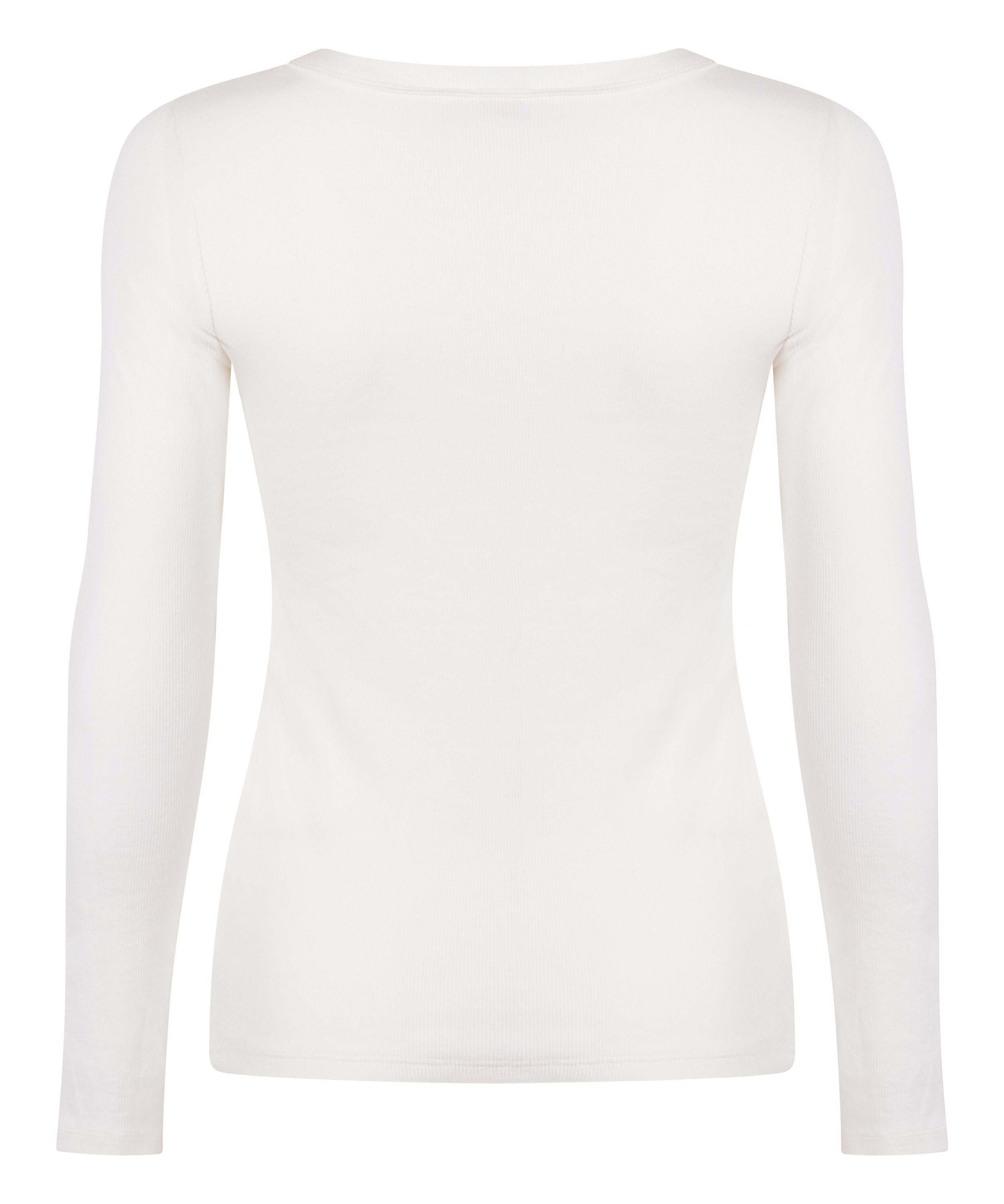 Cotton Pyjama Top, White, main