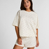 Pyjama Set Cotton Jersey Short, White
