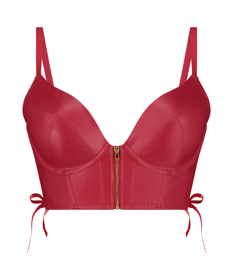 Manu Padded Push-up Underwired Bra, Red