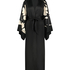 Bloom Satin Kimono, Black