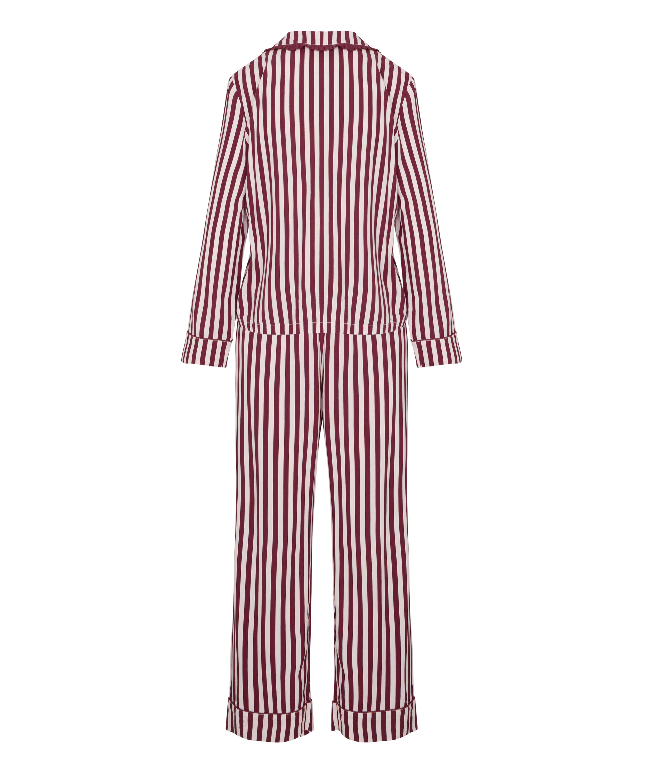 Pyjama Set Poplin Ruffle, Pink, main