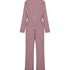 Pyjama Set Poplin Ruffle, Pink