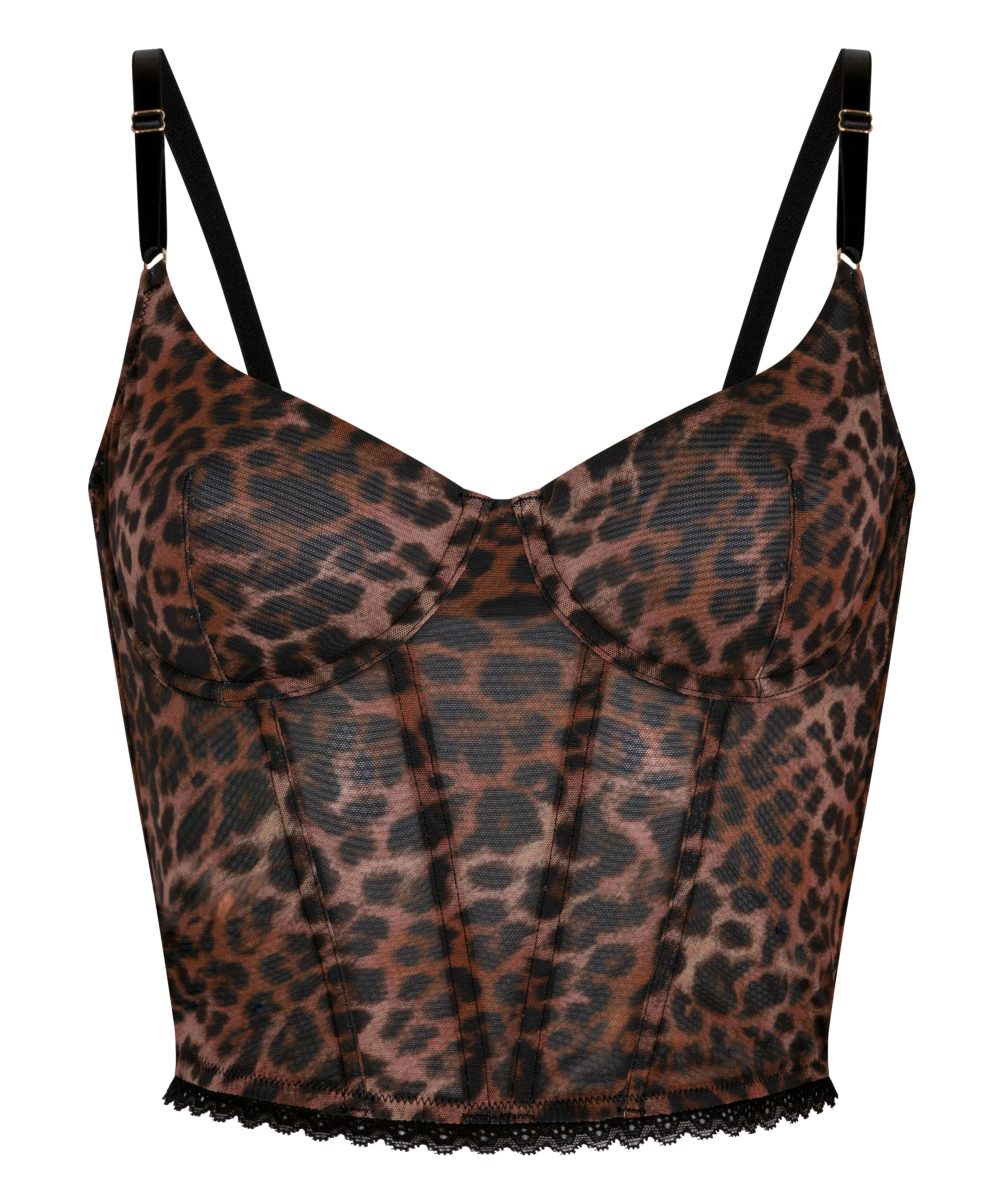 Ella Non-Padded Underwired Bra, Brown, main