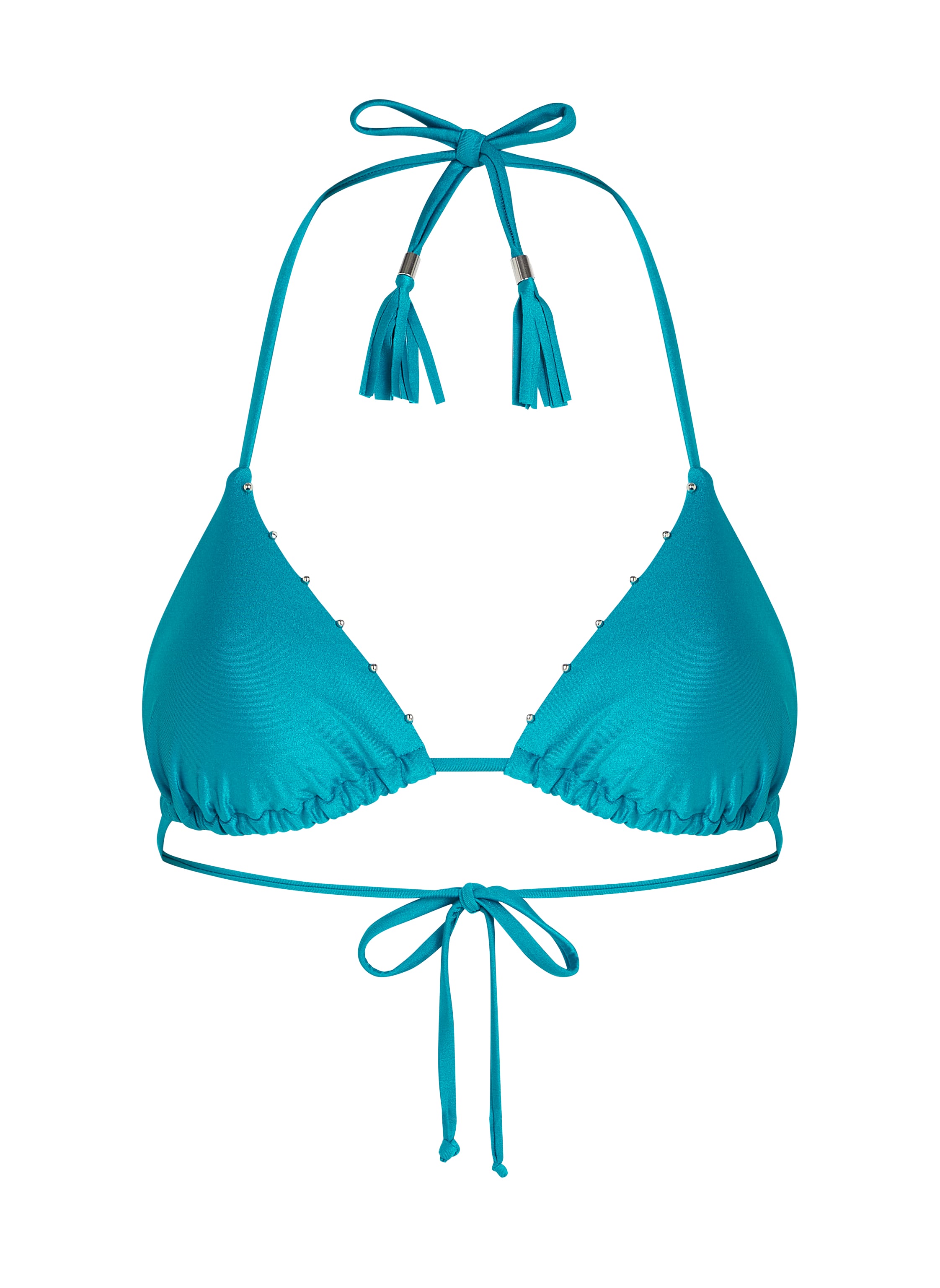 Aqua Triangle Bikini Top, Green, main
