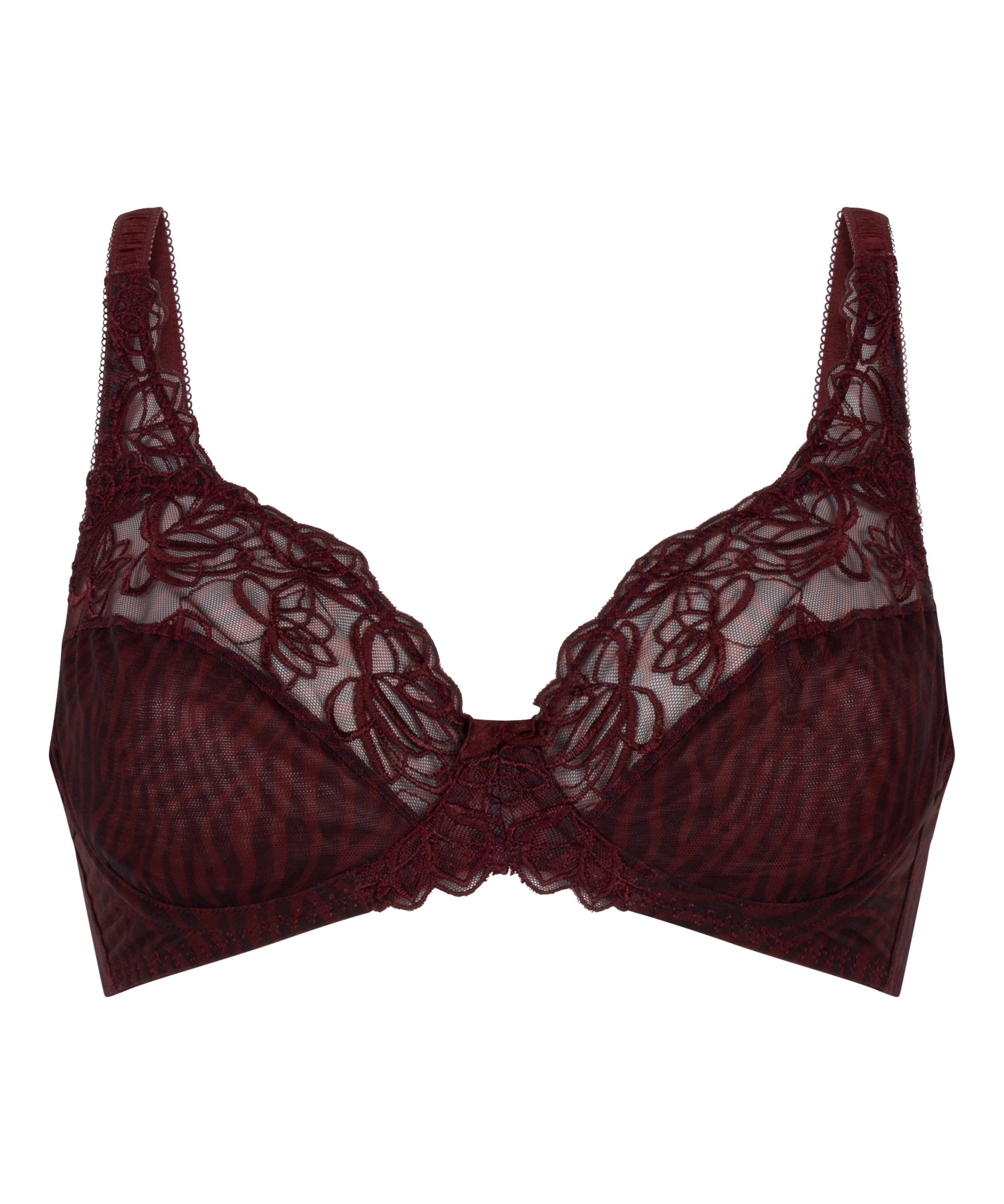 Diva Non-Padded Underwired Bra, Red, main