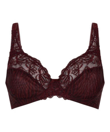 Diva Non-Padded Underwired Bra, Red
