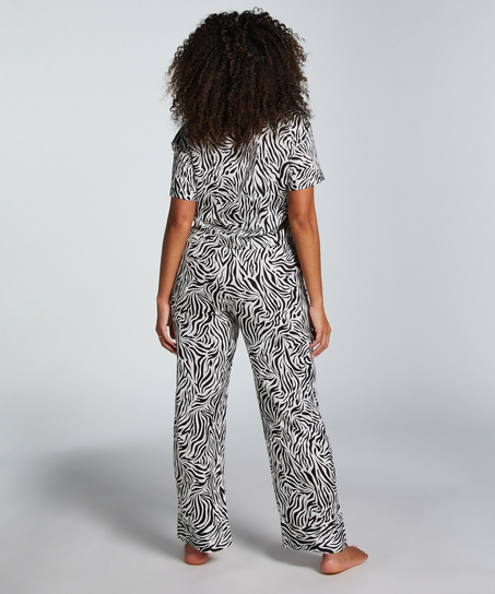 Satin Trousers, White