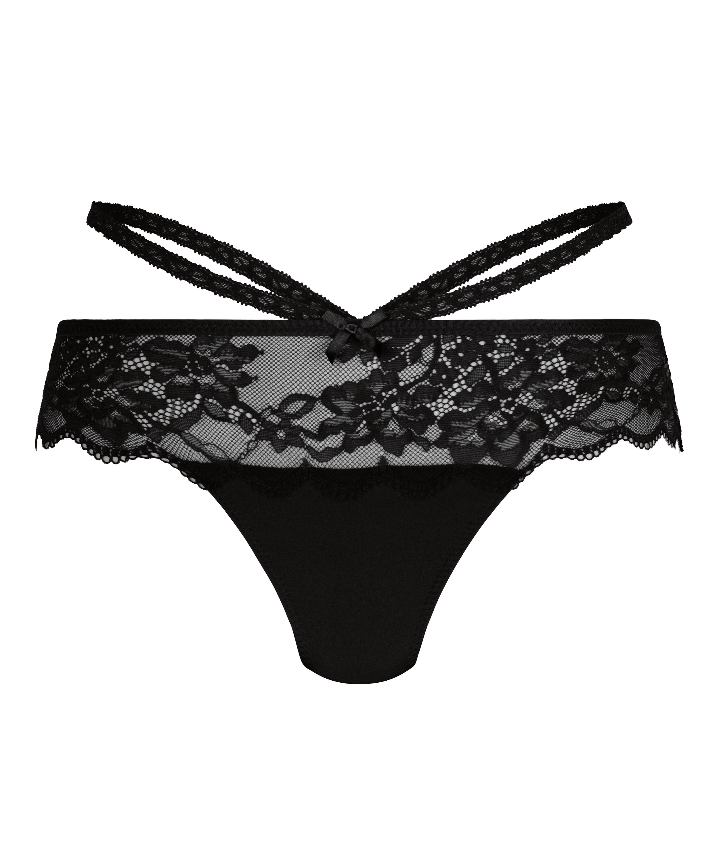 Amanda Boxer String R, Black, main
