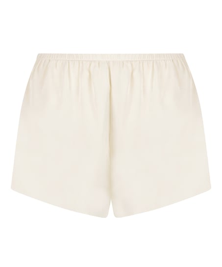 Short Satin Minimal, White