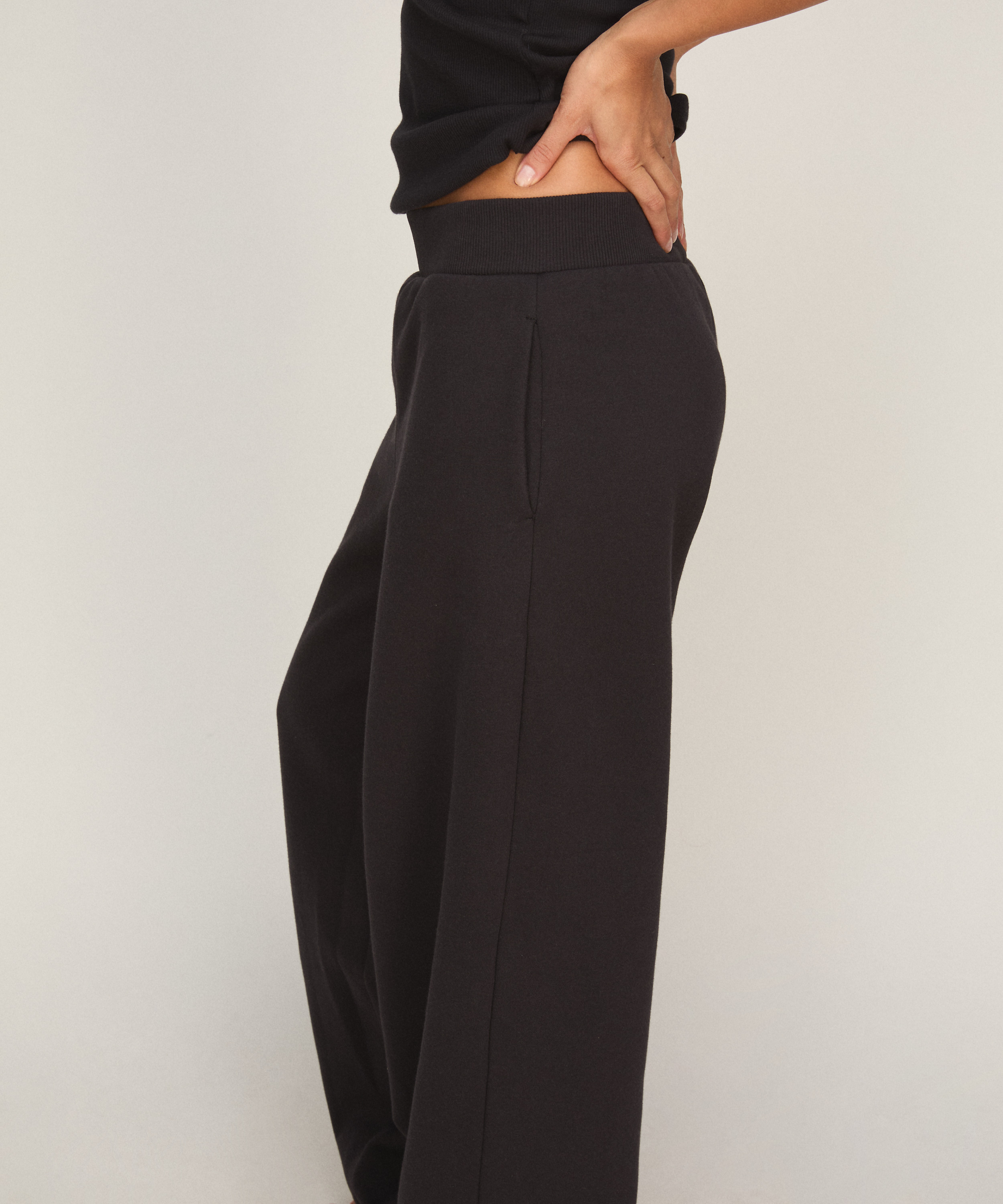 Jogger Brushed Sweat, Black, main
